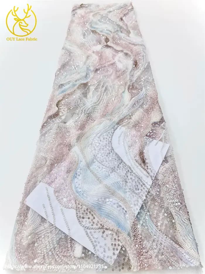 Dernières dames françaises robes de soirée de luxe dentelle tissus de haute qualité marié africain p