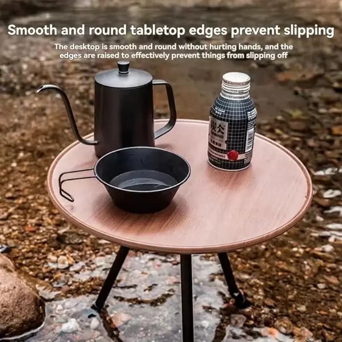 DDPNKL-Petite Table Ronde d'Extérieur, Camping, Loisirs, Pique-Nique Portable Ultra Légère, Table de