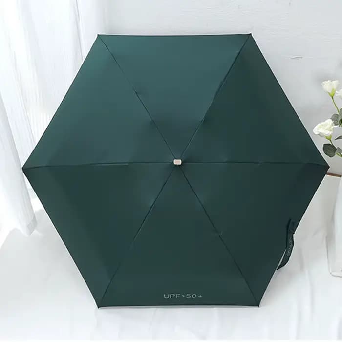 Mini parasol d'extérieur, Protection UV, ultraléger, pliable, cinq plis