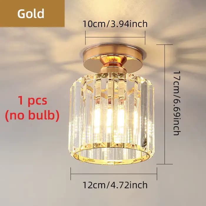 Nouveaux lustres de plafond en cristal, lampe suspendue pour salon, lampe de plafond pour chambre à