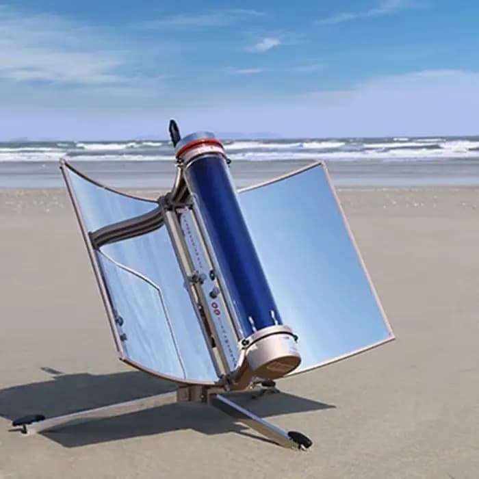 Grill solaire portable, cuisinière solaire pour le camping et les pique-niques, four portable en aci