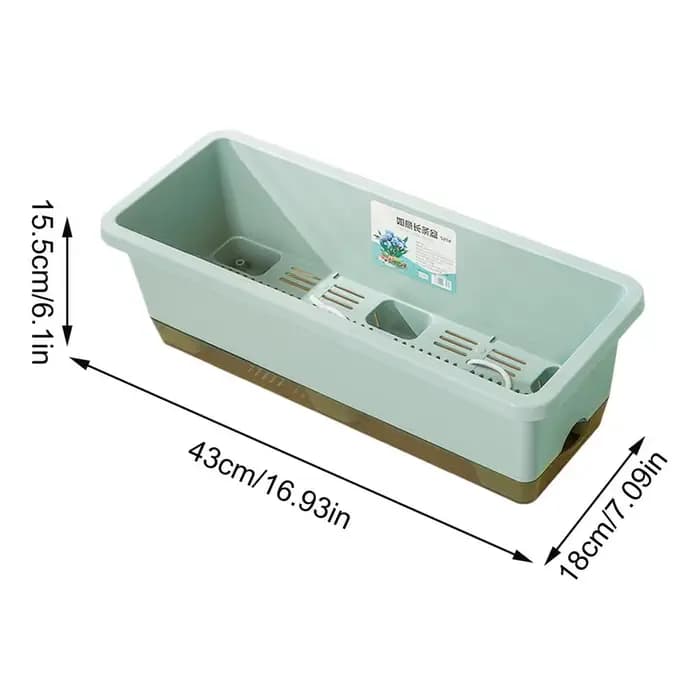 Jardinière auto-arrosante pour la culture de légumes d'intérieur et sur balcon, idéale pour les bout