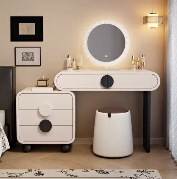 Porte-ornements coiffeuse bureau miroir coiffeur chaise coiffeuse maquillage Simple Tocadores Para M