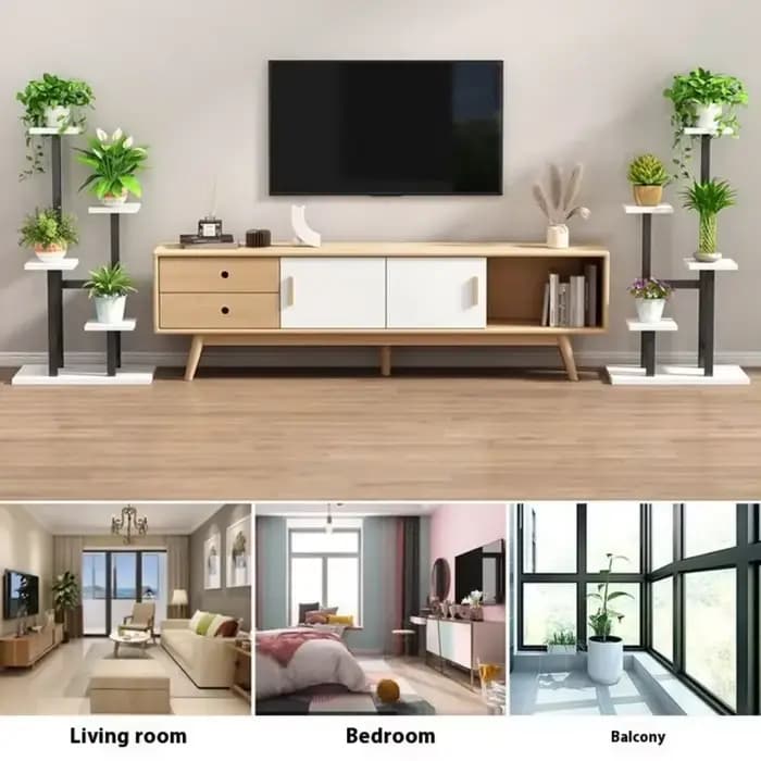 # Pour support de fleurs salon sur pied intérieur maison balcon multicouche fer Art intérieur et ext