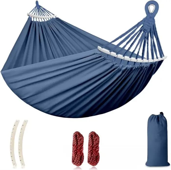 Hamac de Camping en tissu épais et Durable, hamac simple en toile, chaise pivotante de voyage, lit s