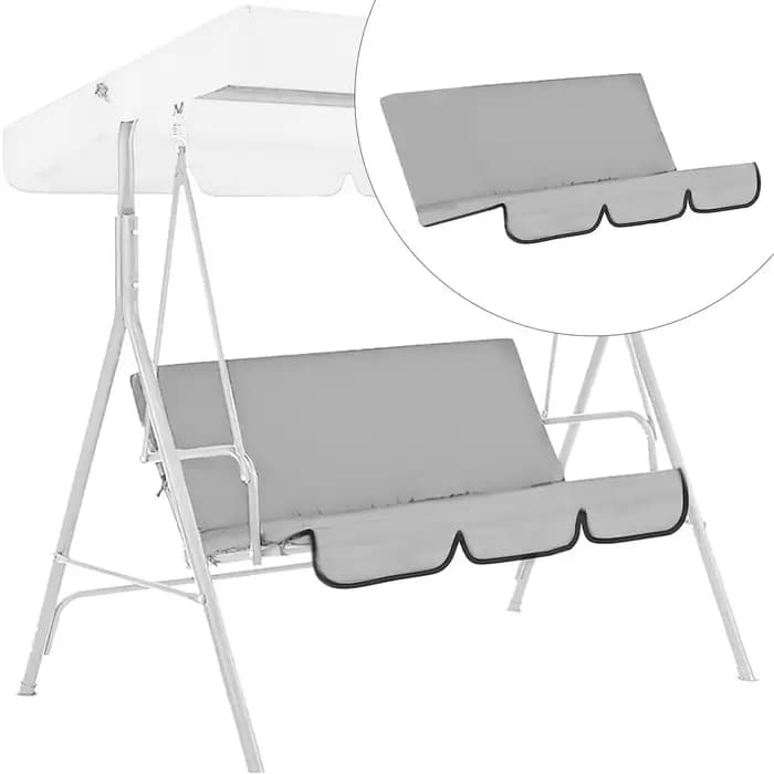 Housse de remplacement imperméable pour siège de balançoire de jardin, protection solaire pour chais