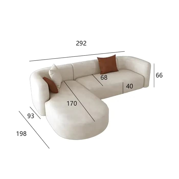 Salon européen paresseux canapé petit appartement minimaliste luxe canapé confortable sectionnel Meu