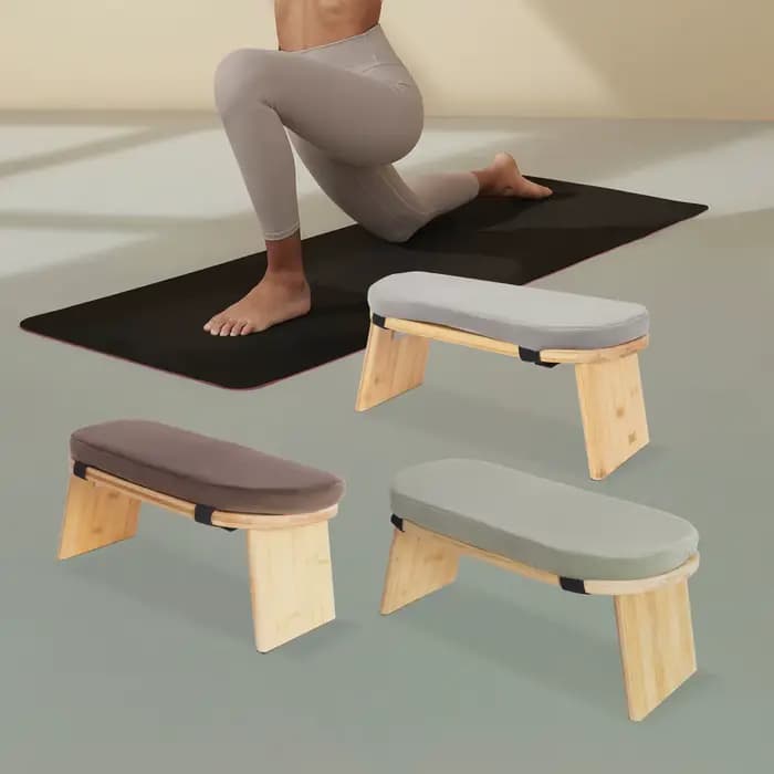 Tabouret de méditation pliable et ergonomique, résistant aux rayures, résistant aux chocs