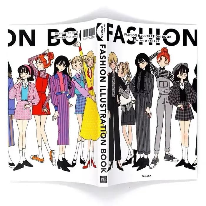 Livre d'illustration de mode, Version anglaise, illustrateur japonais, Collection illustrée d'album