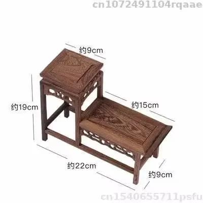 Étagères décoratives en bois, Vase de Figurine, Pot de fleur, Table de tri, présentoir Miniature, ét