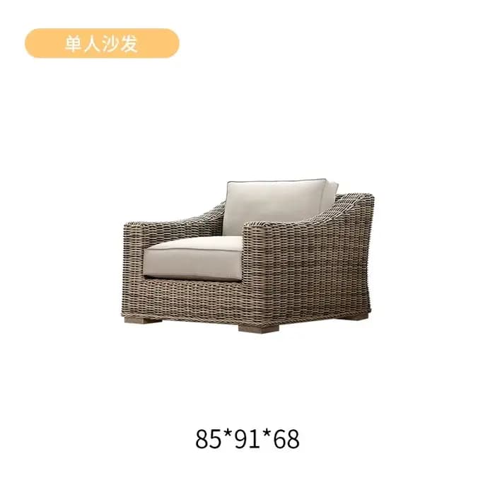 Rotin loisirs de plein air jardin salon canapé simple canapé chaise meubles de balcon meubles de jar
