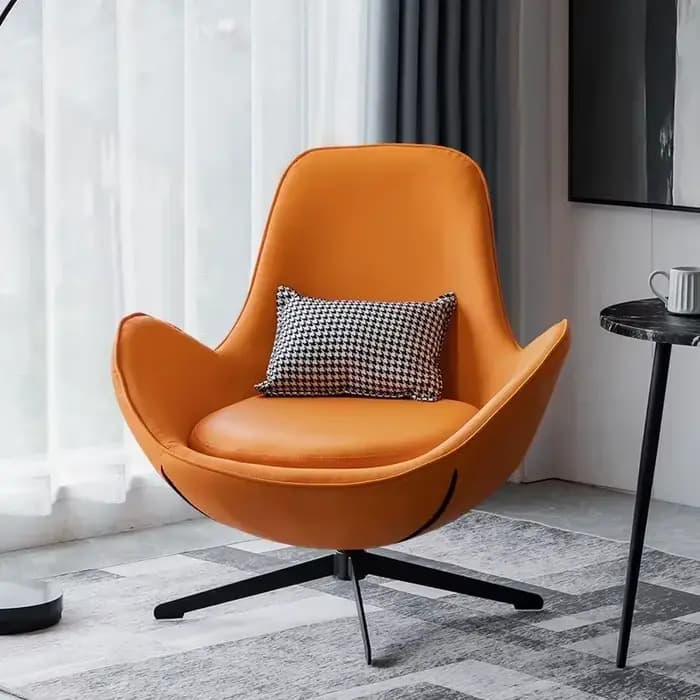 Chaise de canapé nordique à dossier unique pour salon, fauteuil paresseux de luxe, fauteuil de loisi