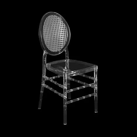 Offre spéciale clair résine Chiavari chaise blanc en plastique acrylique chaise de mariage en gros P