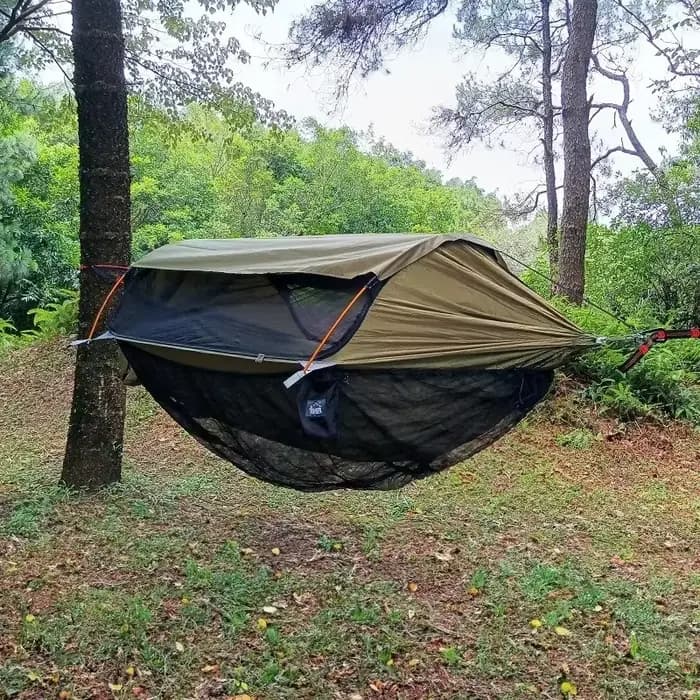 Hamac de voyage à ouverture rapide, housse anti-moustique inférieure, Camping en plein air, moustiqu