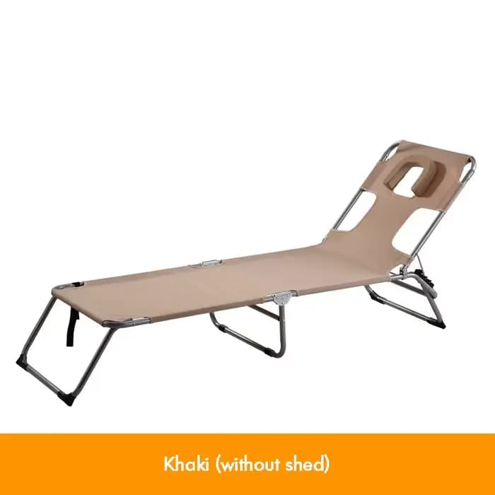 Chaise longue professionnelle d'extérieur pour bronzer, lit pliant confortable pour la relaxation, i