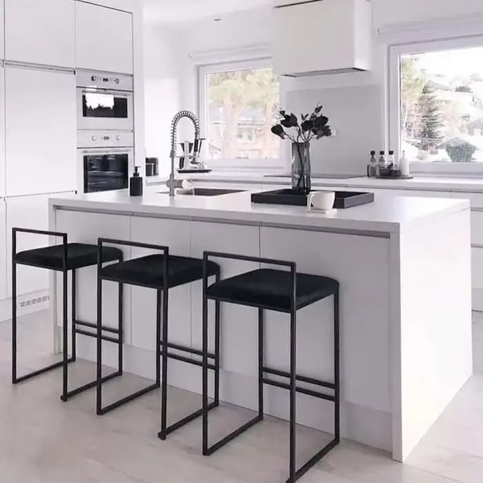 Nordique en fer forgé Simple moderne tabouret haut meubles de maison personnalité chaise de Bar chai