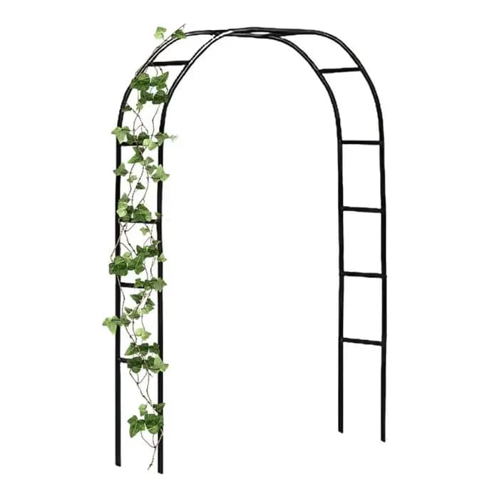 En treillis d'arc extérieur en métal, treillis de jardin pour plantes grimpantes, décor de ballons,