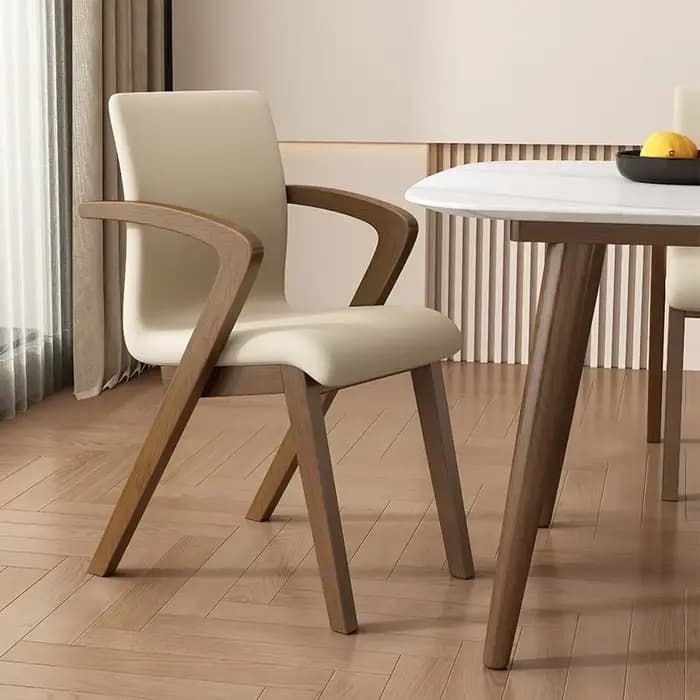 Accoudoir Chaises de salle à manger de luxe cuisine à la mode européenne Chaises de sol paresseux sa