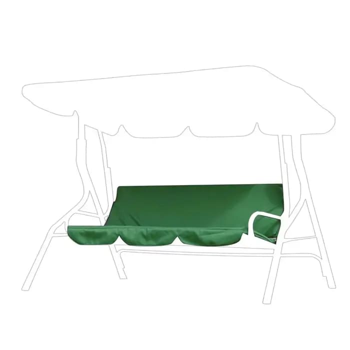 Housse de coussin pour balançoire 3 places 150*50*10CM, facile à nettoyer, pliable avec attaches, po