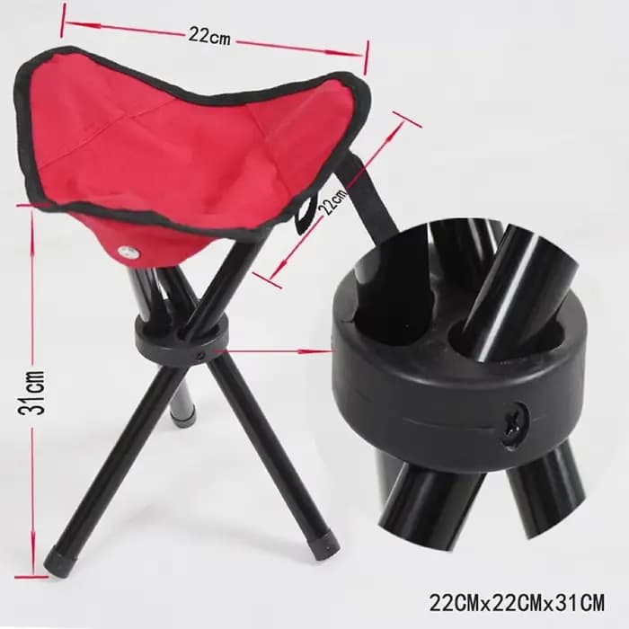 Tabouret triangulaire pliant d'extérieur, chaises de pêche, petits bancs, piste pliante, ménage et 0