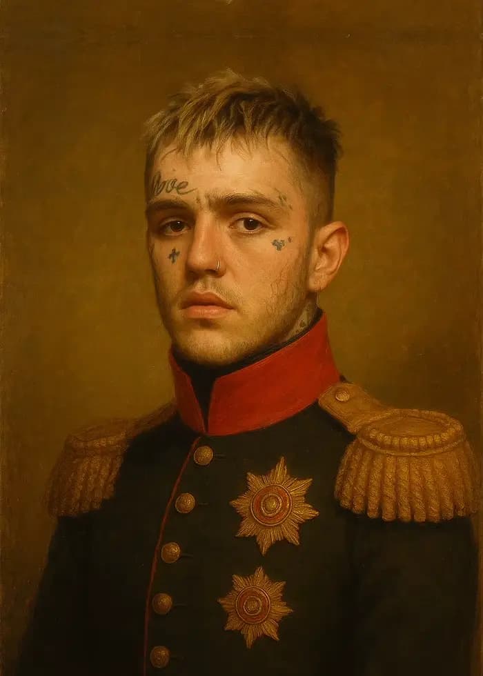 Affiches d'art de Portrait d'album de chanteur Pop Rap Lil Peep moderne, impression sur toile, peint