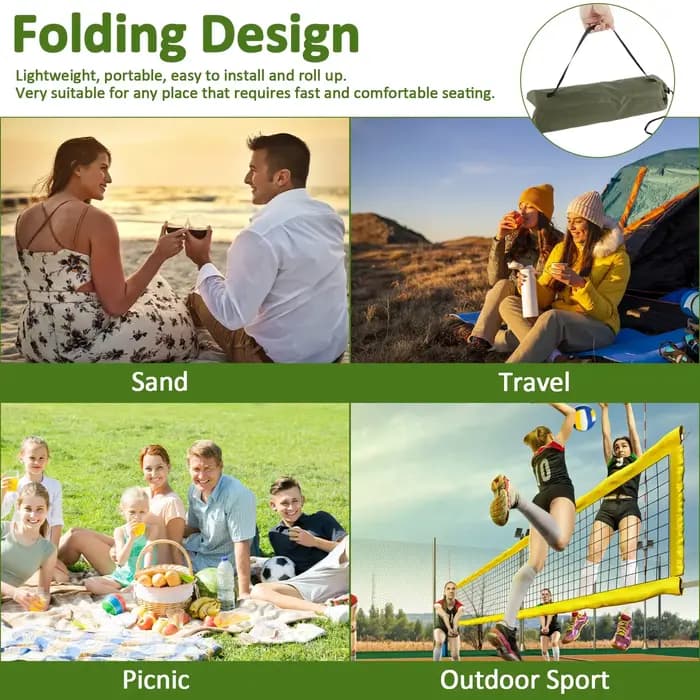 Chaise pliante de Camping en plein air, Portable, pliable, paresseux, coussin de dossier pour pêche,