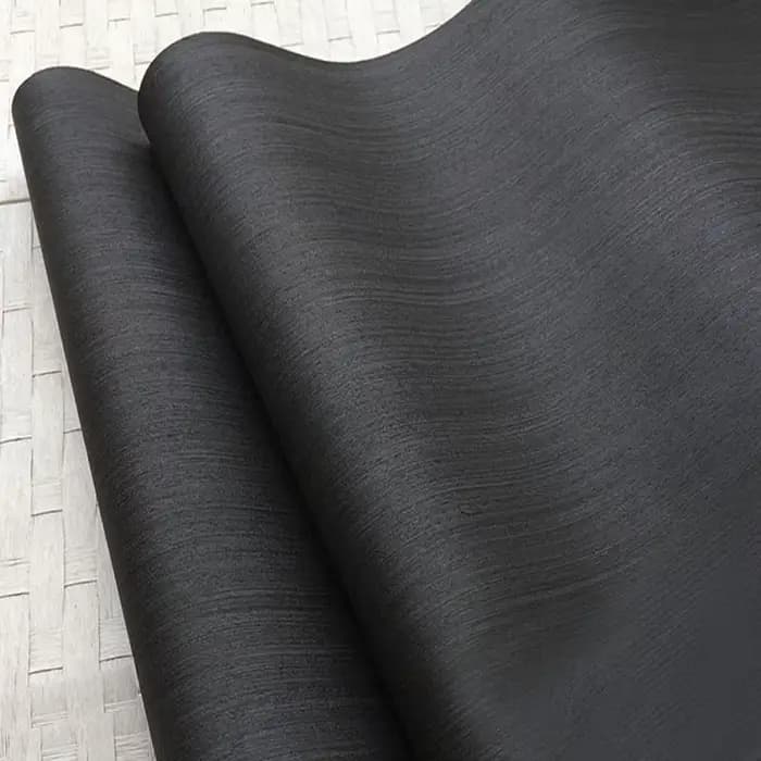 L:2.5 Mètres Largeur: 55cm Épaisseur: 0.2mm Peau de Bois de Document Pur Peau de Bois Noir Pur Peau