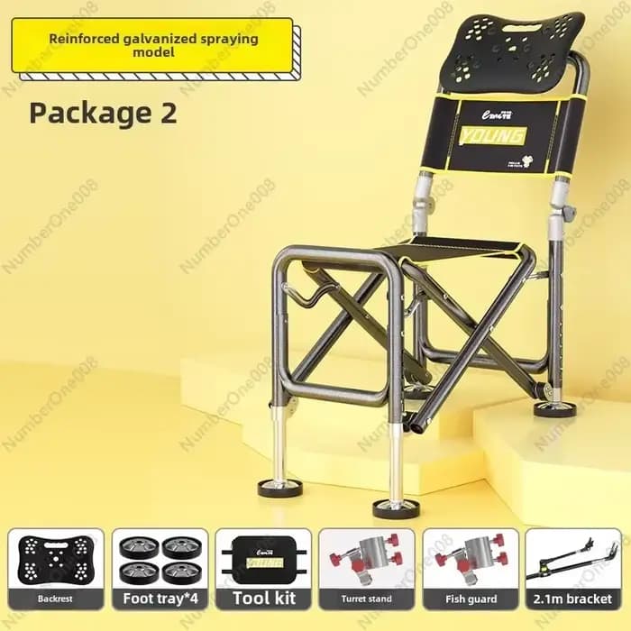 Pêche/chaise/chaise de pêche chevalier multifonctionnelle tout terrain pliable pêche/chaise/chaise d