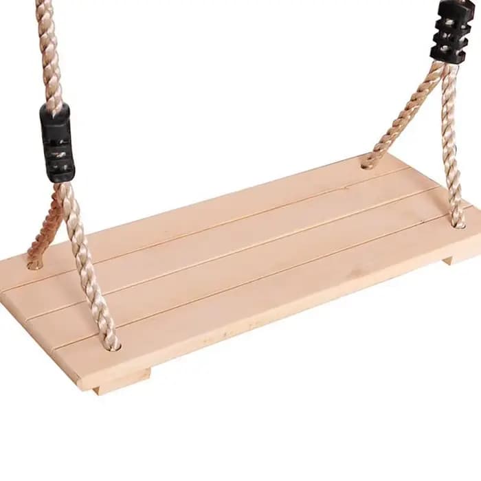 Balançoire en bois Anti-Corrosion polie à quatre planches de haute qualité, balançoire en bois pasto