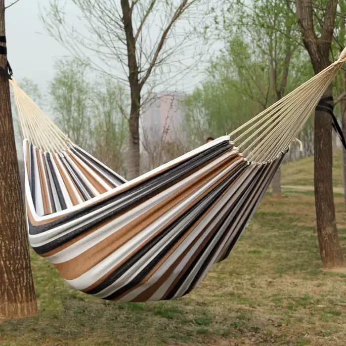 Nouveau créatif toile unique hamac extérieur cour hamac de couchage Camping intérieur balançoire pou