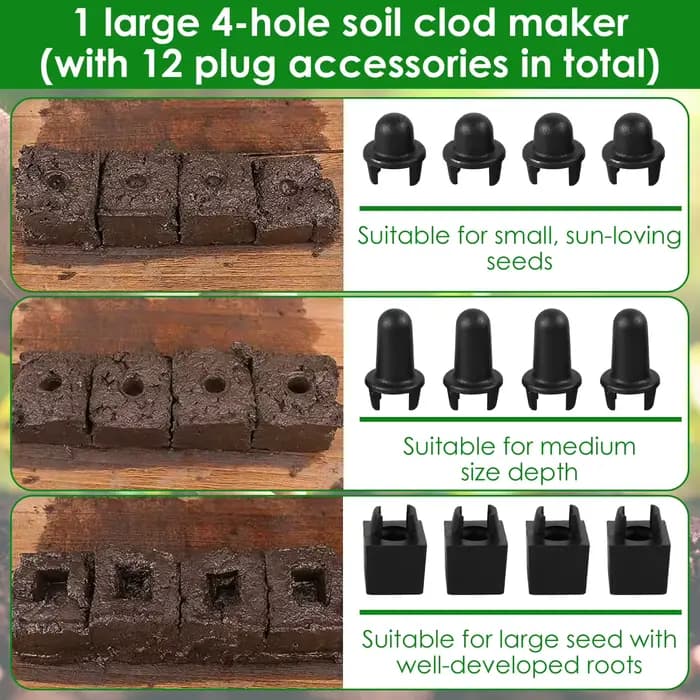 Bloqueur de sol 4 cellules/20 cellules, fabricant de blocs de sol avec Clip, outil de fabrication de