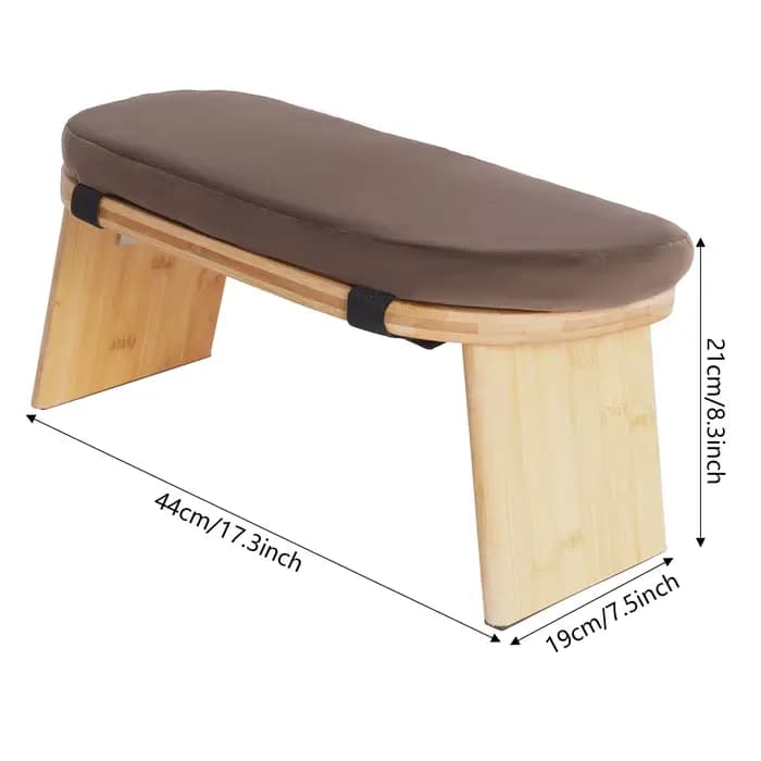 Tabouret de méditation pliable et ergonomique, résistant aux rayures, résistant aux chocs