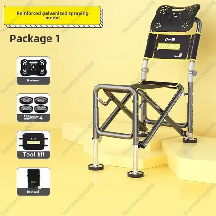 Pêche/chaise/chaise de pêche chevalier multifonctionnelle tout terrain pliable pêche/chaise/chaise d