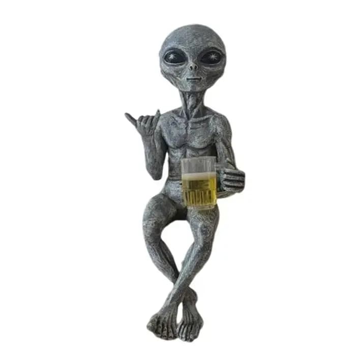 Sculptures et statues de jardin extraterrestre, en résine, ornement de cour, meilleur décor artistiq
