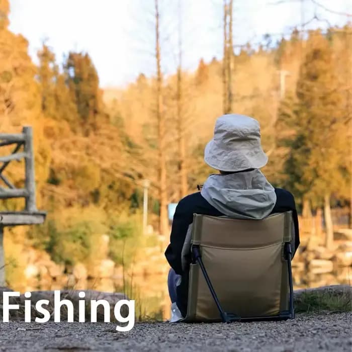 Chaise pliante de Camping en plein air, Portable, pliable, paresseux, coussin de dossier pour pêche,
