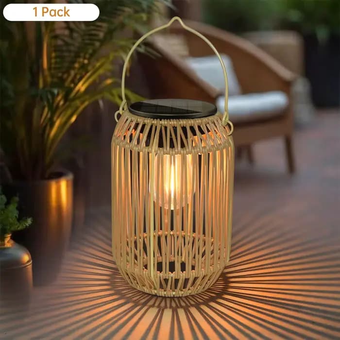 Lanternes solaires lumières solaires extérieur étanche Boho lumière pour extérieur suspendu lanterne