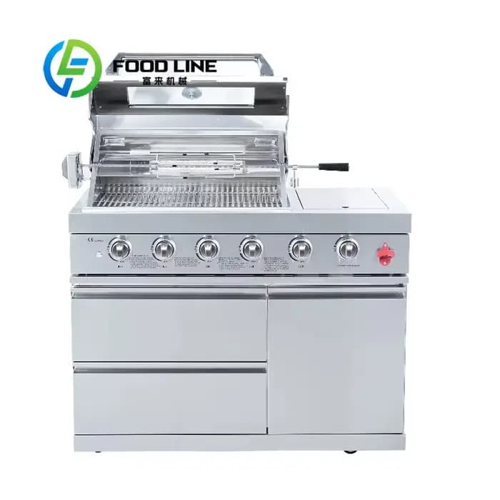 Barbecue à gaz autonome d'extérieur avec brûleur arrière infrarouge – Catégorie de produits : Barbec