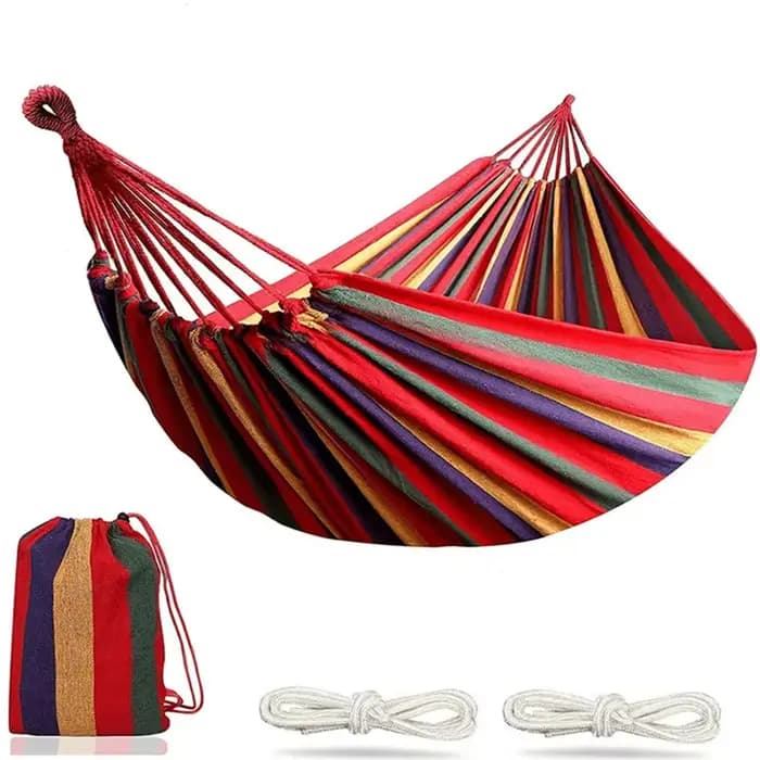 Hamac de loisirs durable, chaise balançoire de voyage simple, lit-balançoire décontracté pour jardin