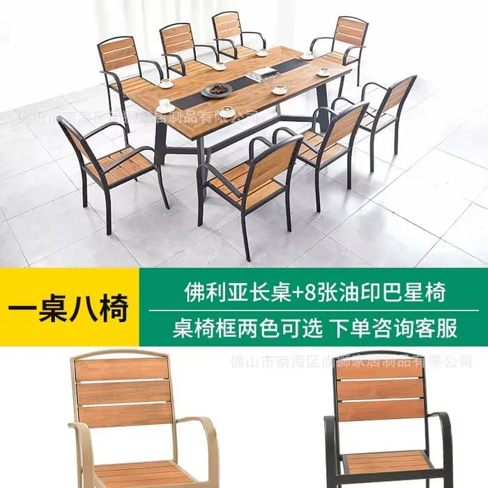 Tables et chaises d'extérieur pour restaurants et cafés extérieurs, jardins et terrasse de cour, tab