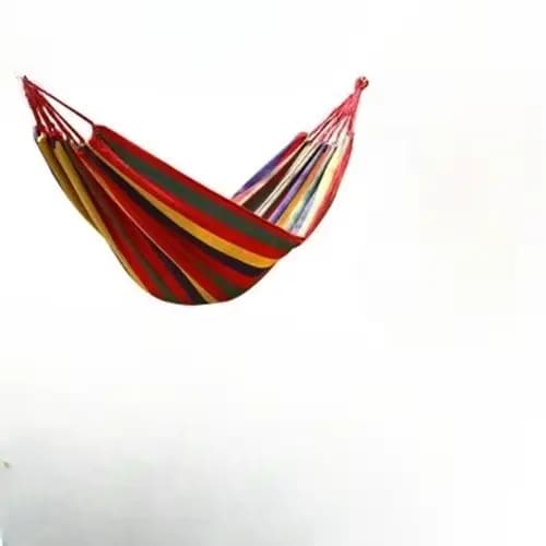 Hamac en toile anti-retournement pour l'extérieur, hamac incurvé en bois avec poteau en forme de bec