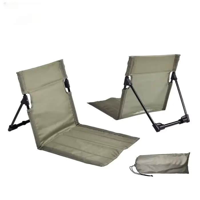 Chaise de Camping pliable, jardin extérieur, parc, chaise paresseuse simple, coussin de dossier, piq