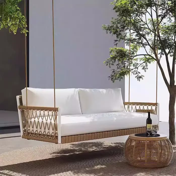 Vente chaude corde meubles de jardin cadre panier chaise en rotin