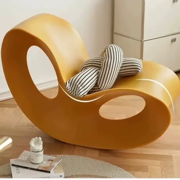 Chaise de détente moderne Design fauteuil à bascule en plastique canapé paresseux polyéthylène Voido
