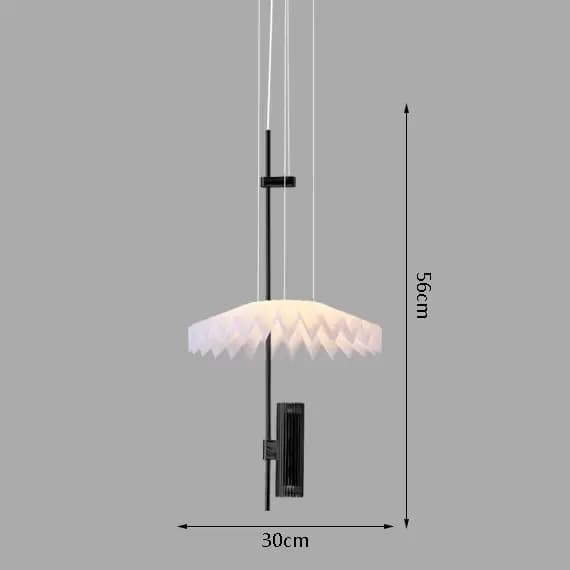 Lustre plissé créatif nordique, lustre doré minimaliste pour restaurant, salon, chambre à coucher, d