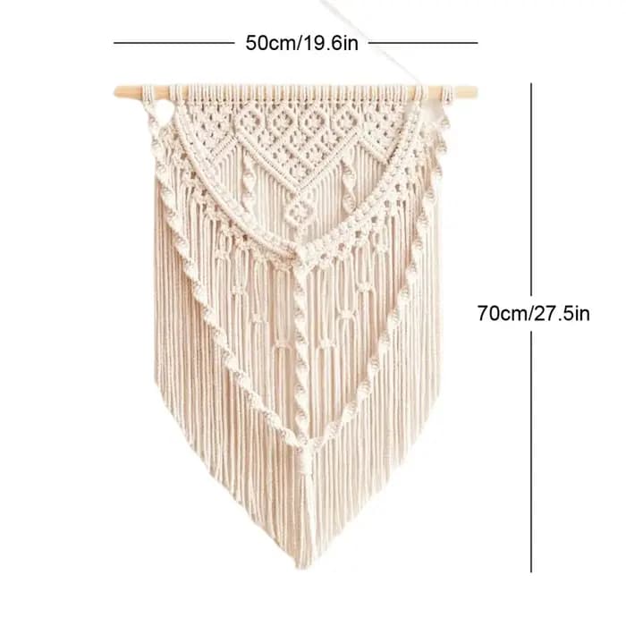 Tapisserie murale bohème tissée pour la décoration intérieure, accessoire de rangement pour l'aménag
