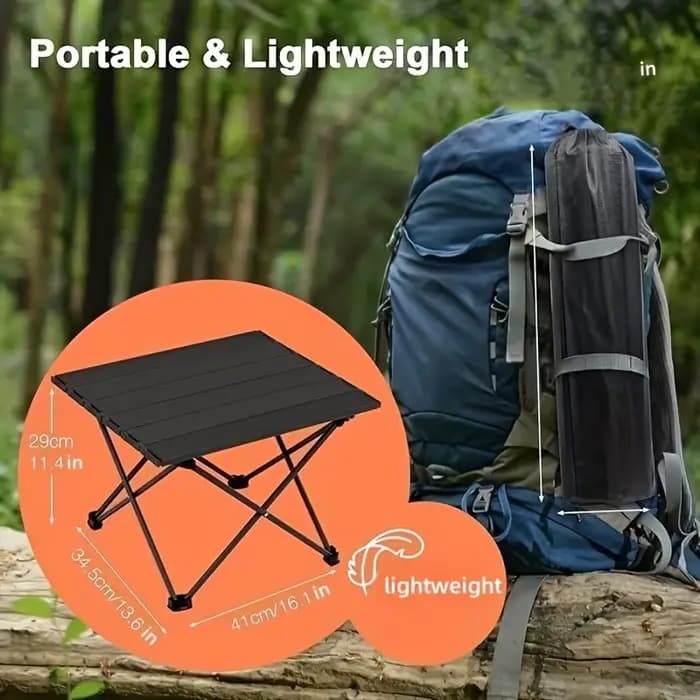 Table pliante compacte, table de camping pliable, mini table de plage, table de pique-nique, équipem