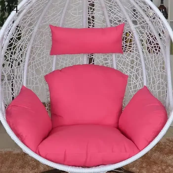 Juste de coussin en coton pour chaise pivotante et taie d'oreiller d'extérieur, couleur unie, motif