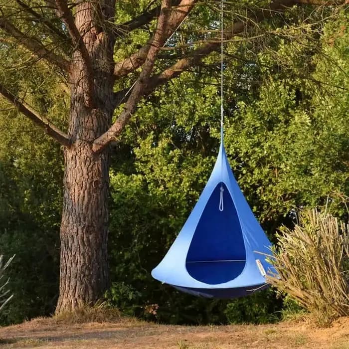 Tente suspendue double Cacoon, capacité de poids 80kg, usage extérieur et intérieur