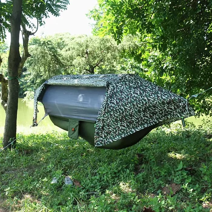 Hamac parachute, filet anti-insectes multifonctionnel, étanche, coupe-vent, ultraléger, tente aérien