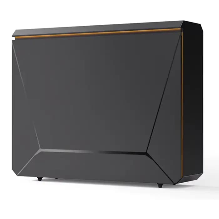 Abri de cuisine extérieur en aluminium en forme de L personnalisé avec comptoir de bar sur le toit,